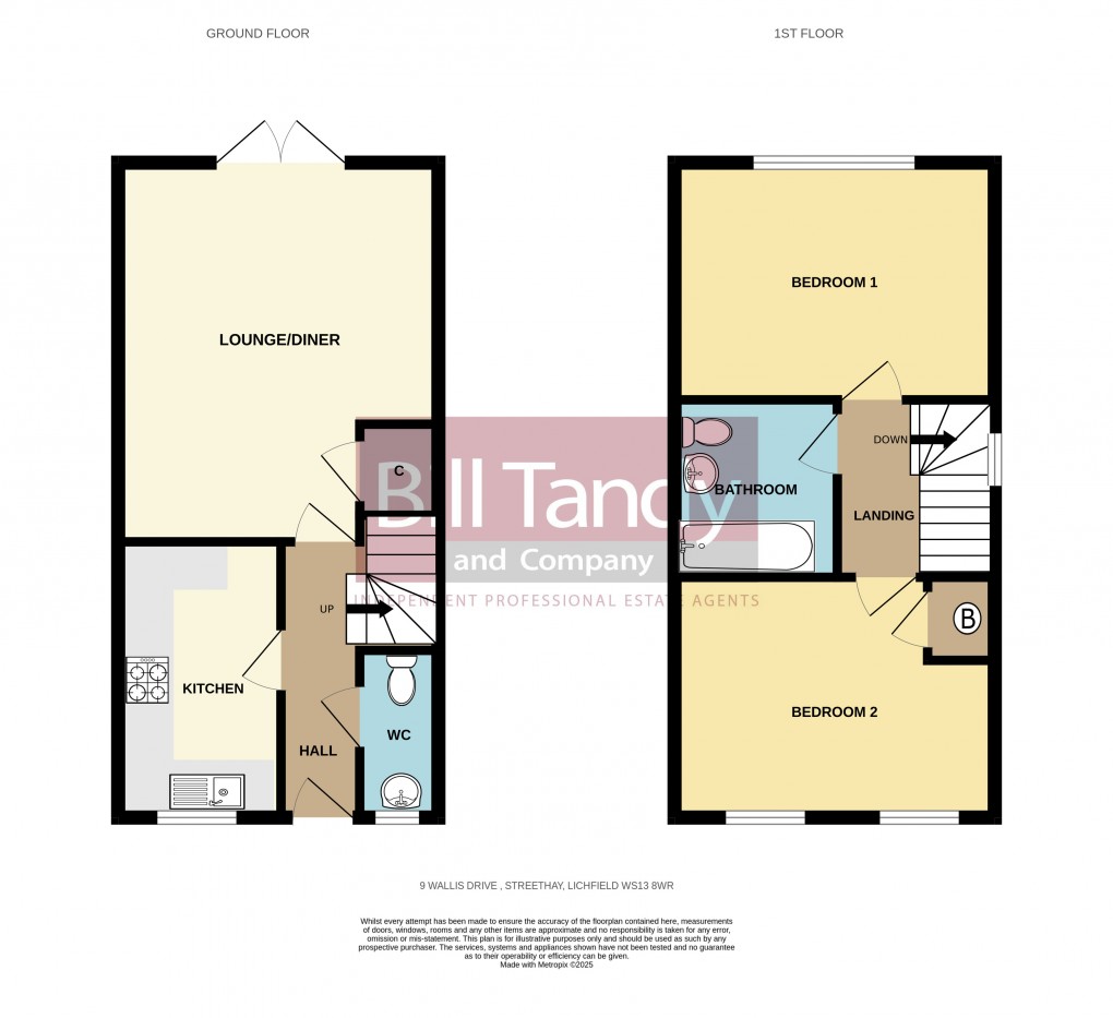 Floorplan for Streethay, Lichfield, Staffordshire