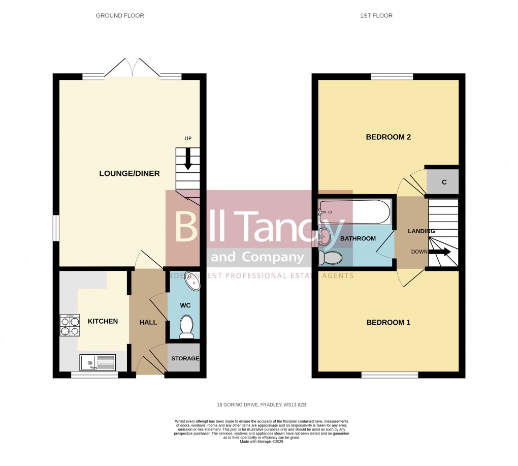 Floorplan for Fradley, Lichfield, Staffordshire