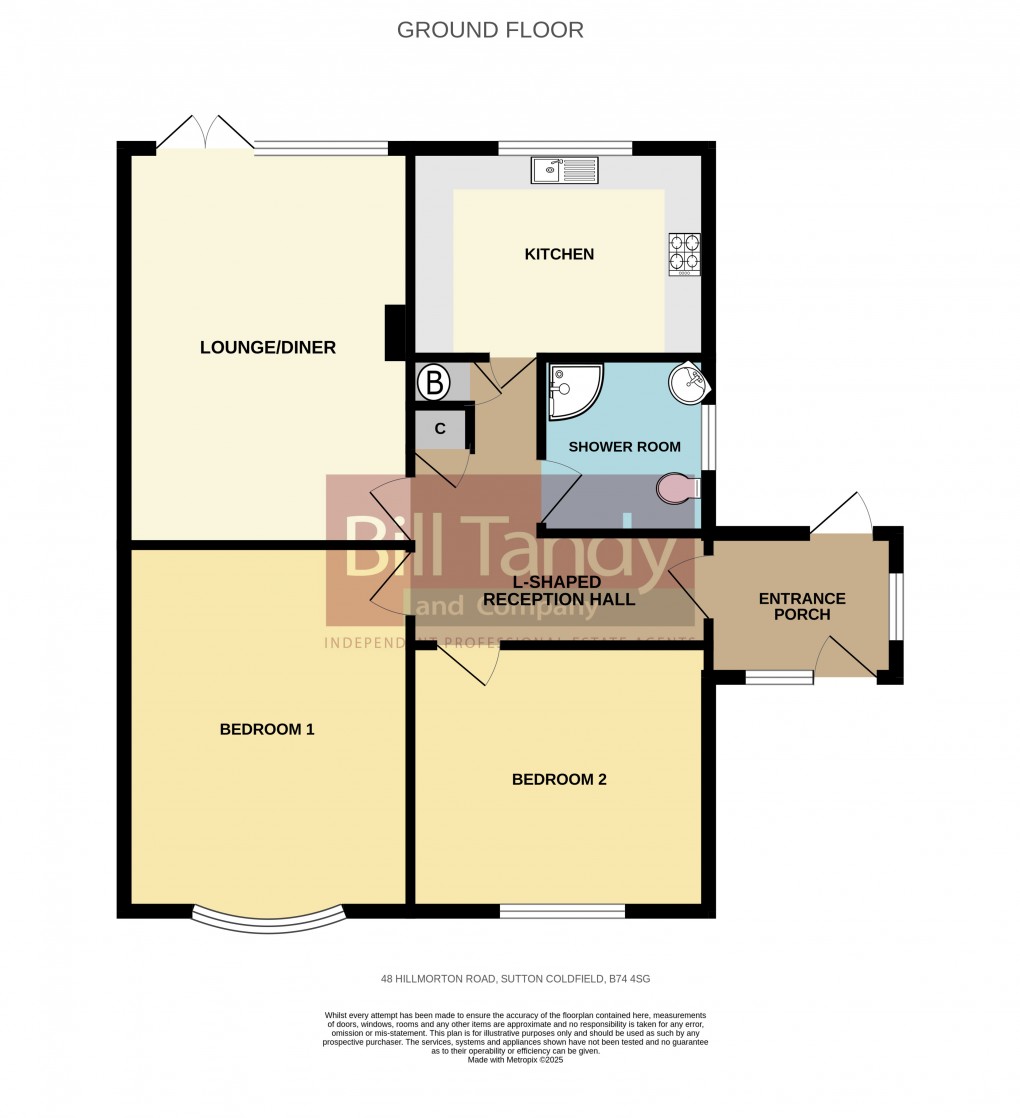 Floorplan for Hillmorton Road, Sutton Coldfield, West Midlands