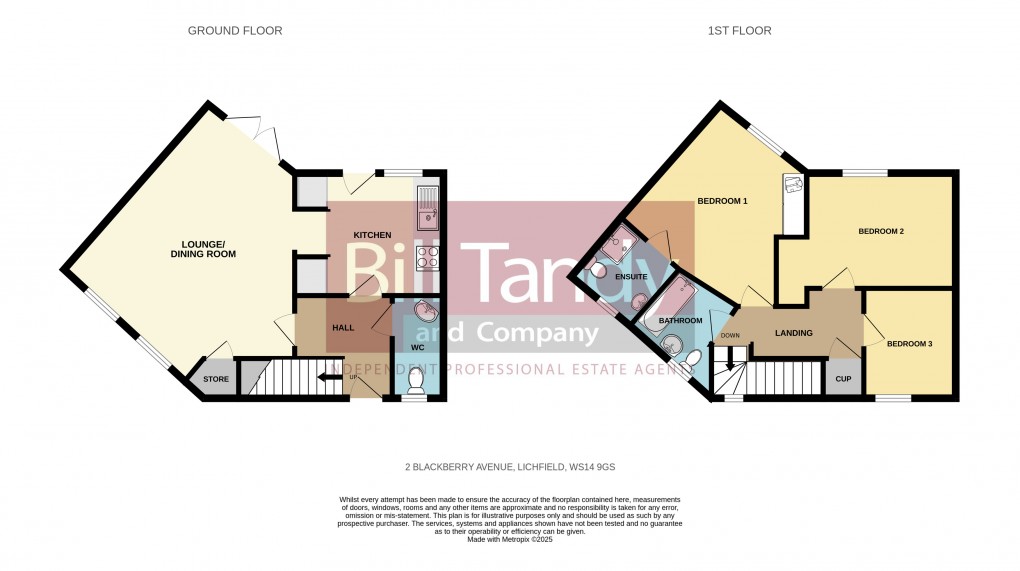 Floorplan for Blackberry Avenue, Lichfield, Staffordshire