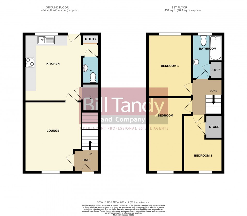 Floorplan for Norton Canes, Cannock, Staffordshire
