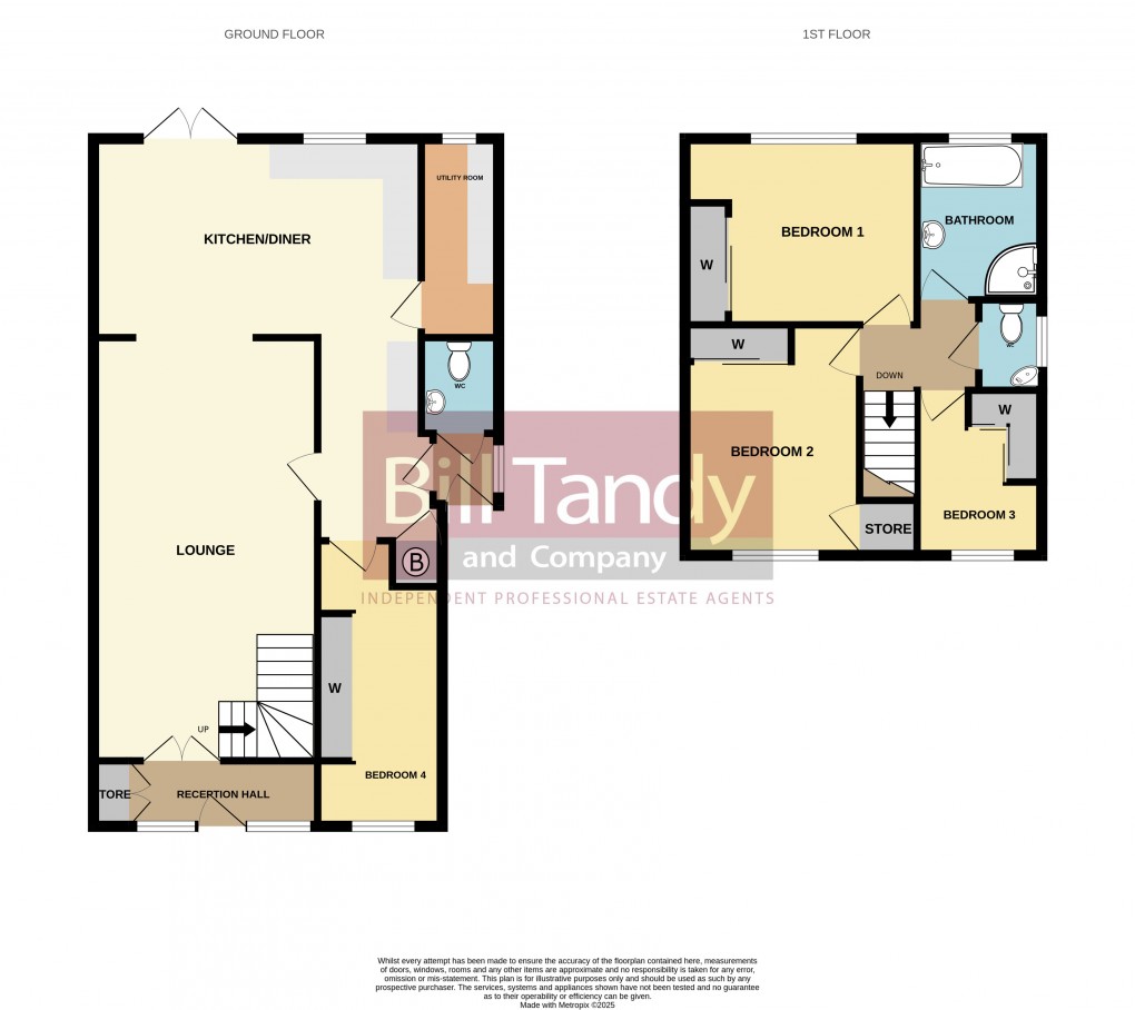 Floorplan for Tudor Road, Burntwood, Staffordshire