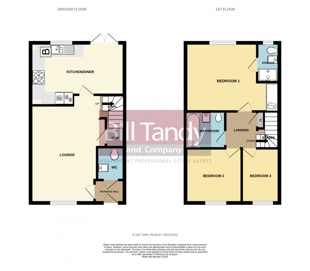 Floorplan for Fradley, Lichfield, Staffordshire