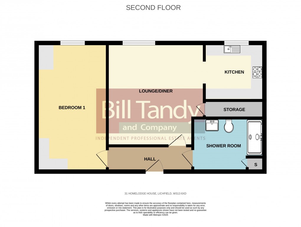 Floorplan for Castle Dyke, Lichfield, Staffordshire