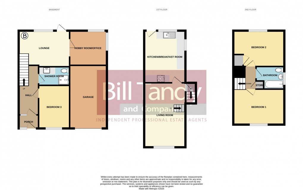 Floorplan for Morlings Drive, Burntwood, Staffordshire