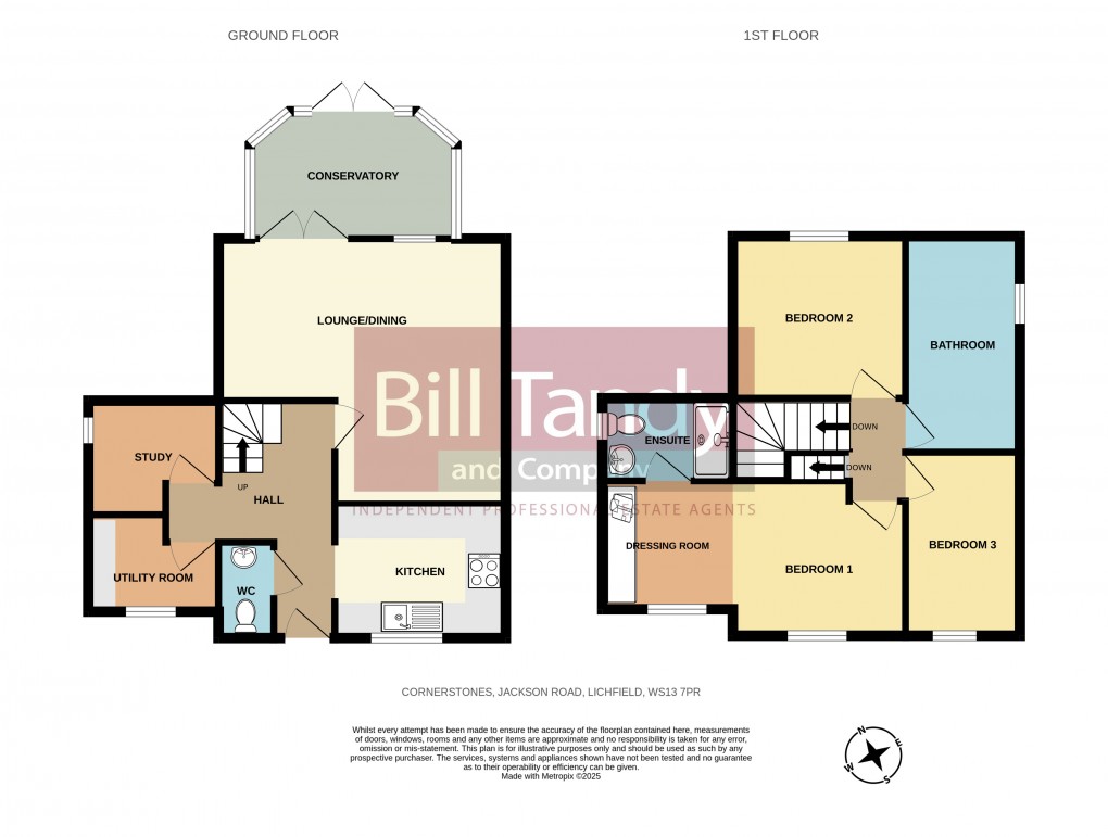 Floorplan for Jackson Road, Lichfield, Staffordshire