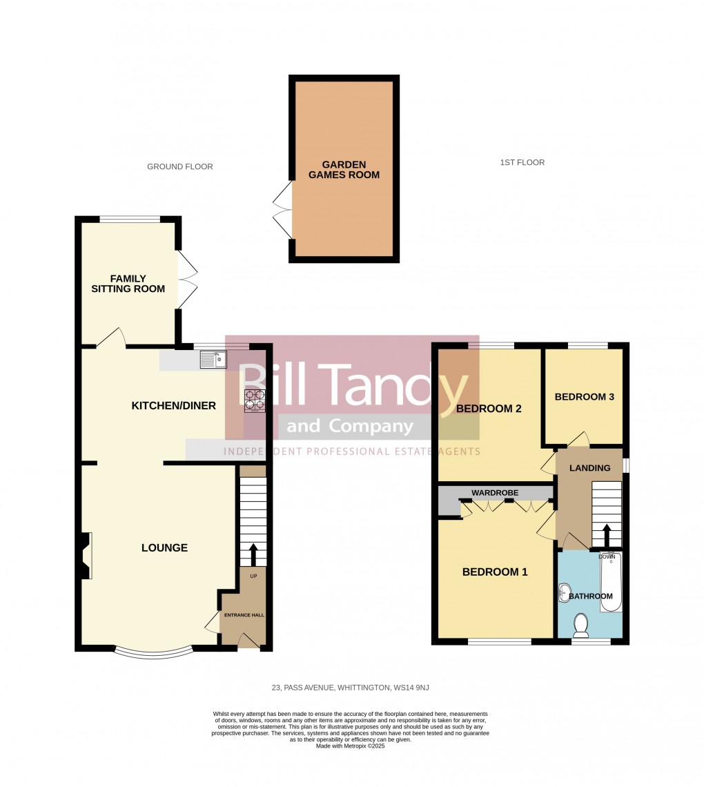 Floorplan for Whittington, Lichfield, Staffordshire