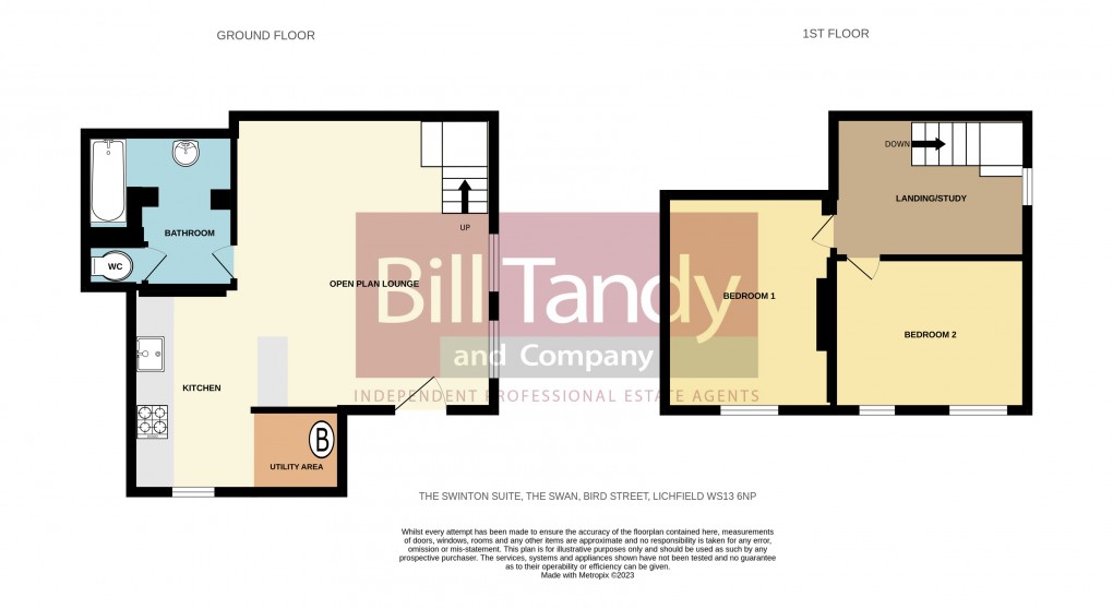 Floorplan for Bird Street, Lichfield, Staffordshire