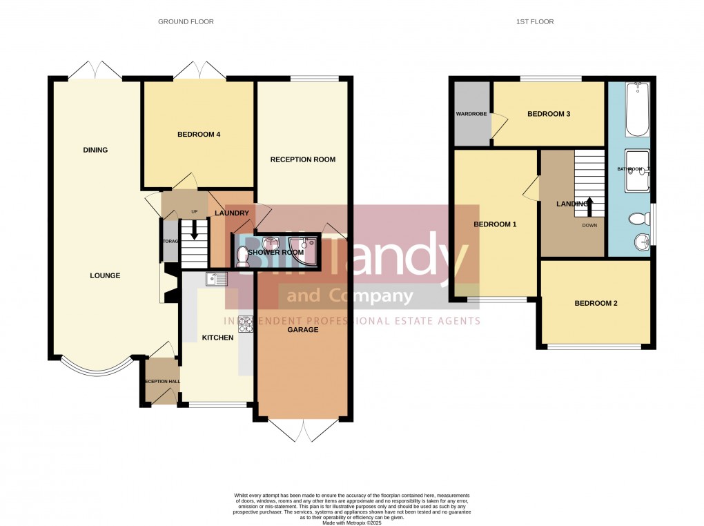 Floorplan for Leafenden Avenue, Burntwood, Staffordshire