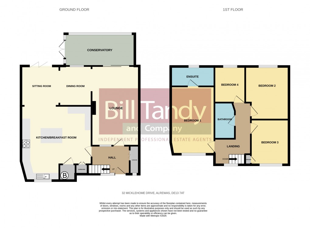 Floorplan for Alrewas, Burton-on-Trent, Staffordshire