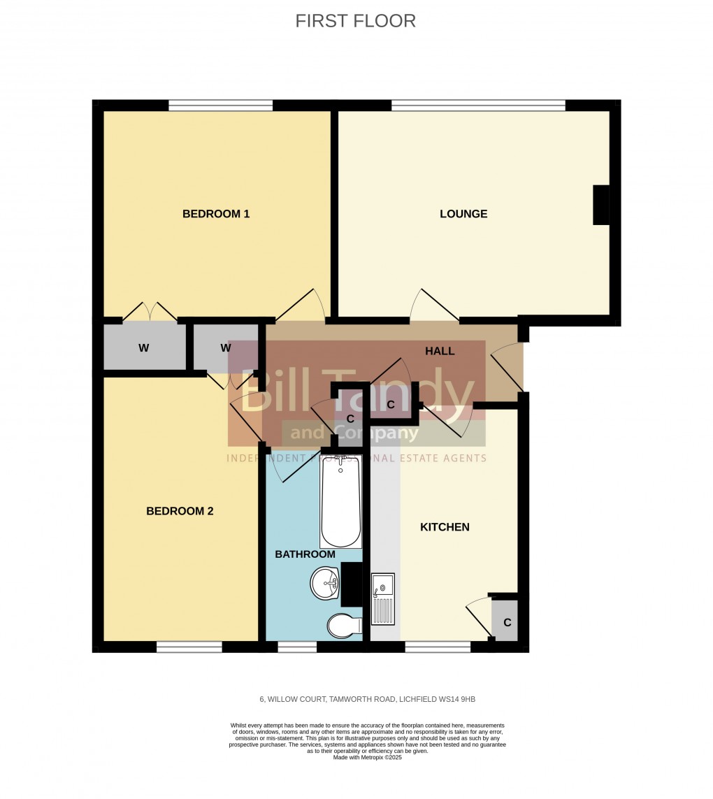 Floorplan for Tamworth Road, Lichfield, Staffordshire