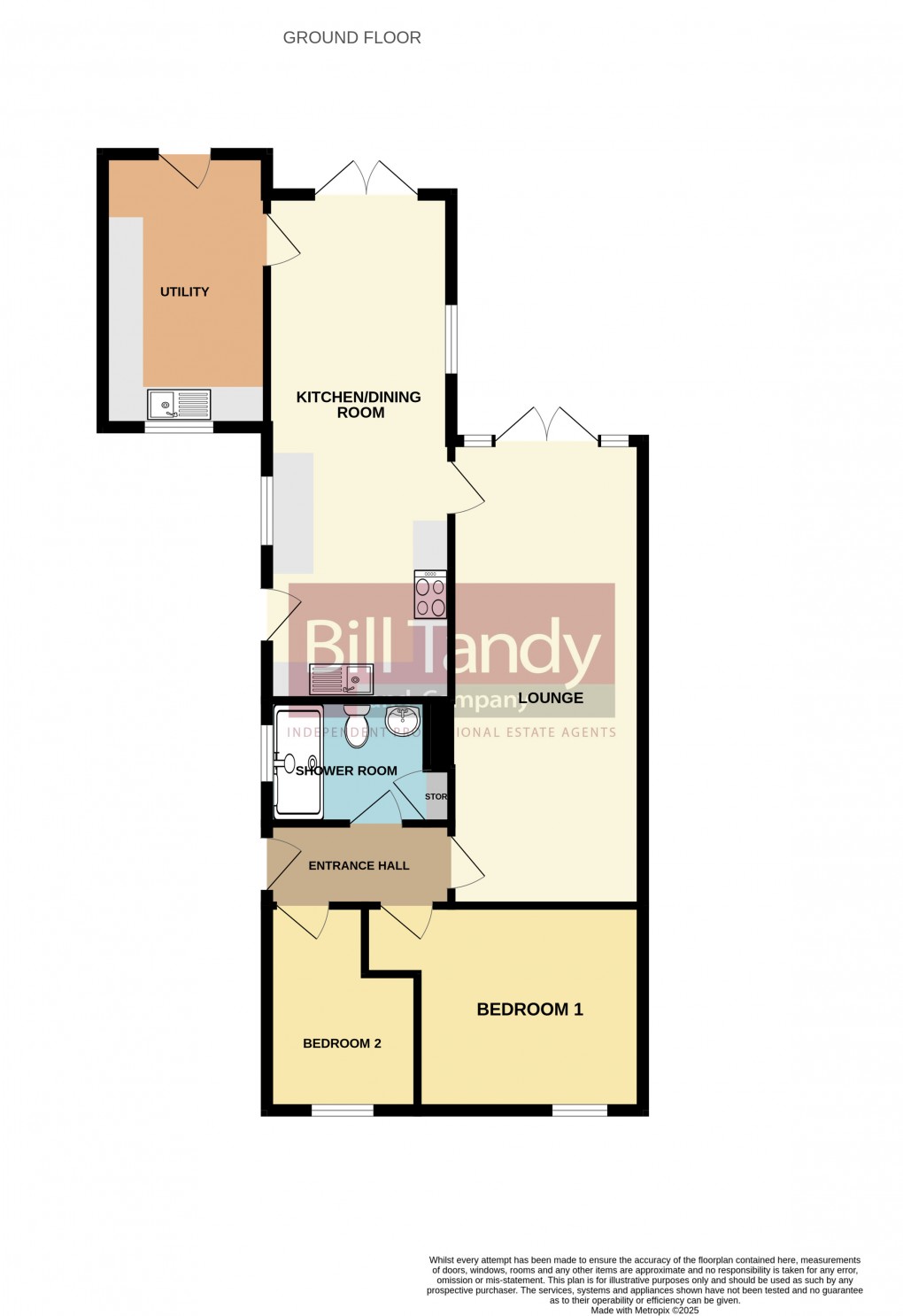 Floorplan for Burntwood  WS7 4US, Staffordshire