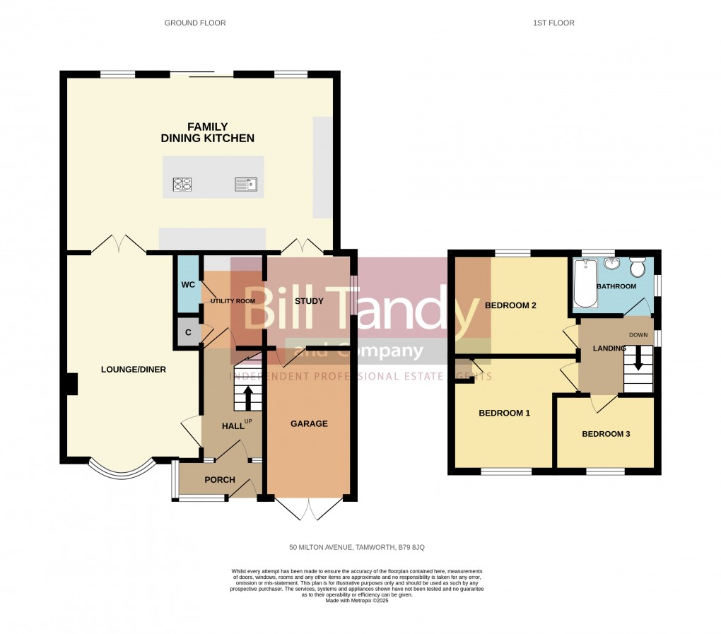 Floorplan for Milton Avenue, Tamworth, Staffordshire
