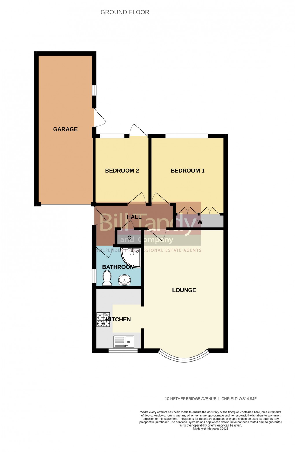 Floorplan for Netherbridge Avenue, Lichfield, Staffordshire