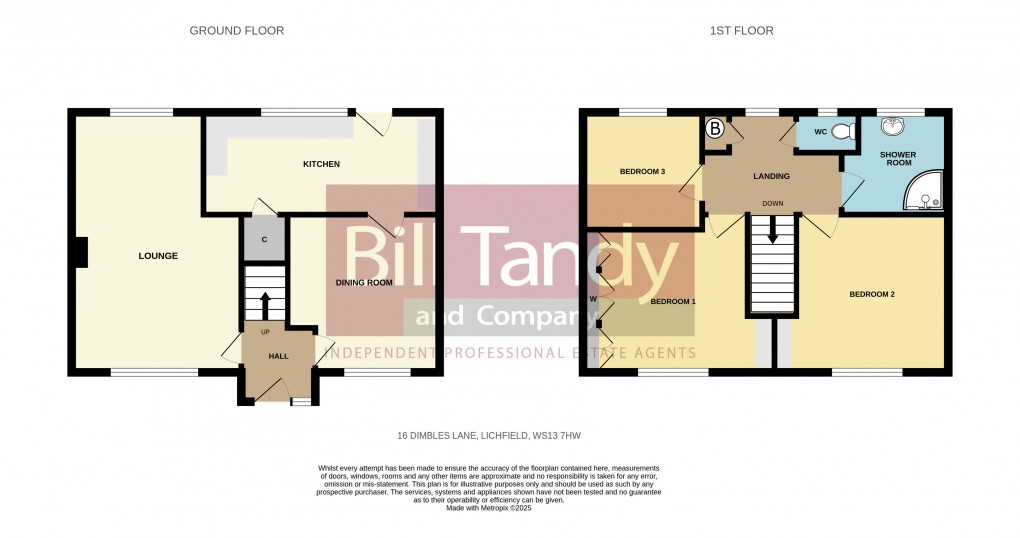 Floorplan for Dimbles Lane, Lichfield, Staffordshire