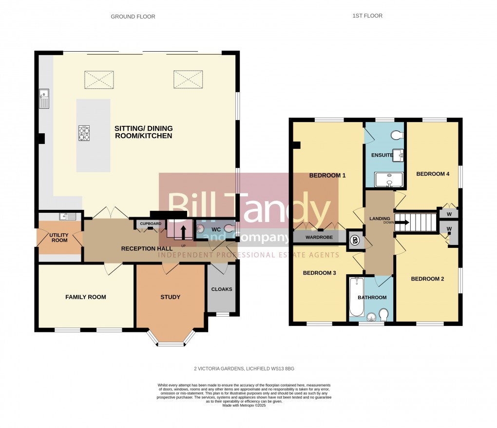 Floorplan for Victoria Gardens, Lichfield, Staffordshire