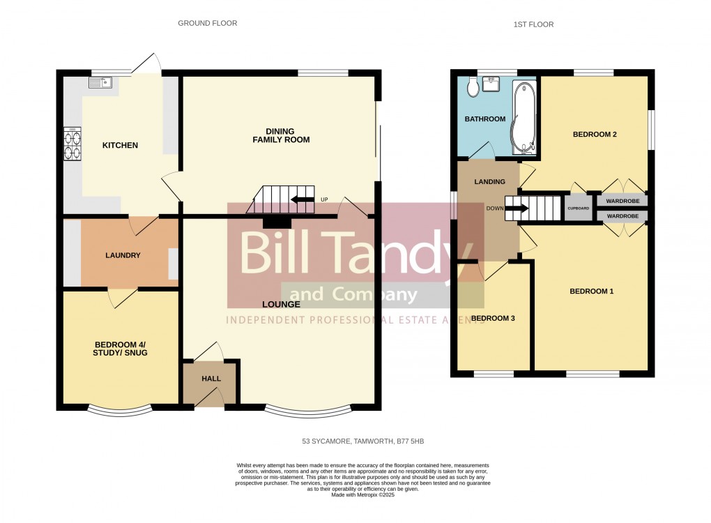 Floorplan for Wilnecote, Tamworth, Staffordshire