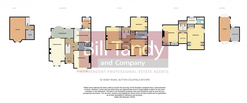 Floorplan for Vesey Road, Sutton Coldfield, West Midlands