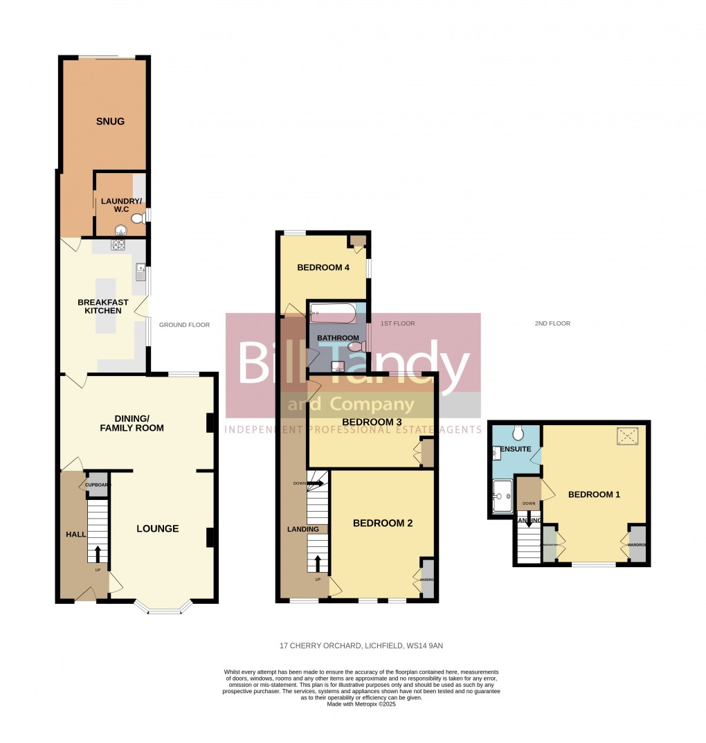 Floorplan for Cherry Orchard, Lichfield, Staffordshire