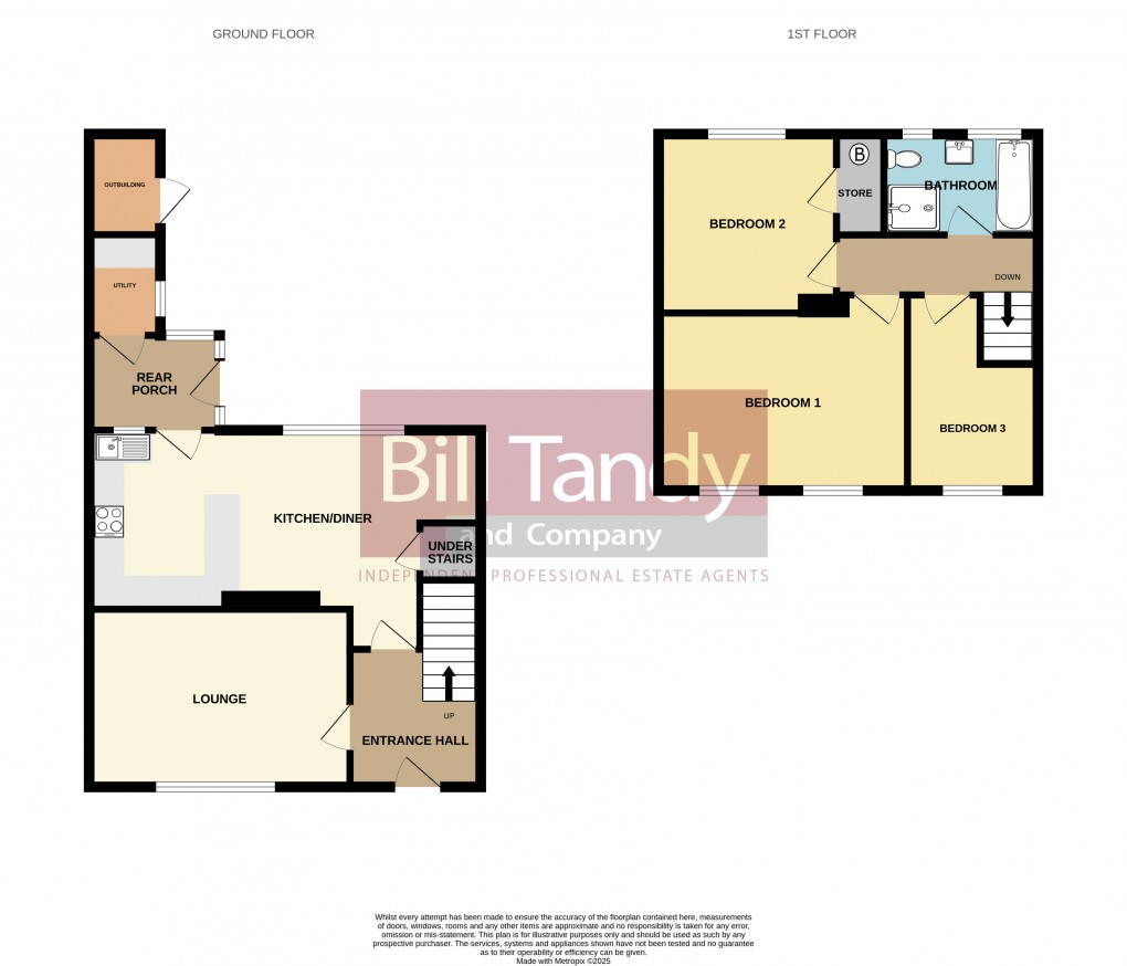 Floorplan for Hill Street, Burntwood, Staffordshire