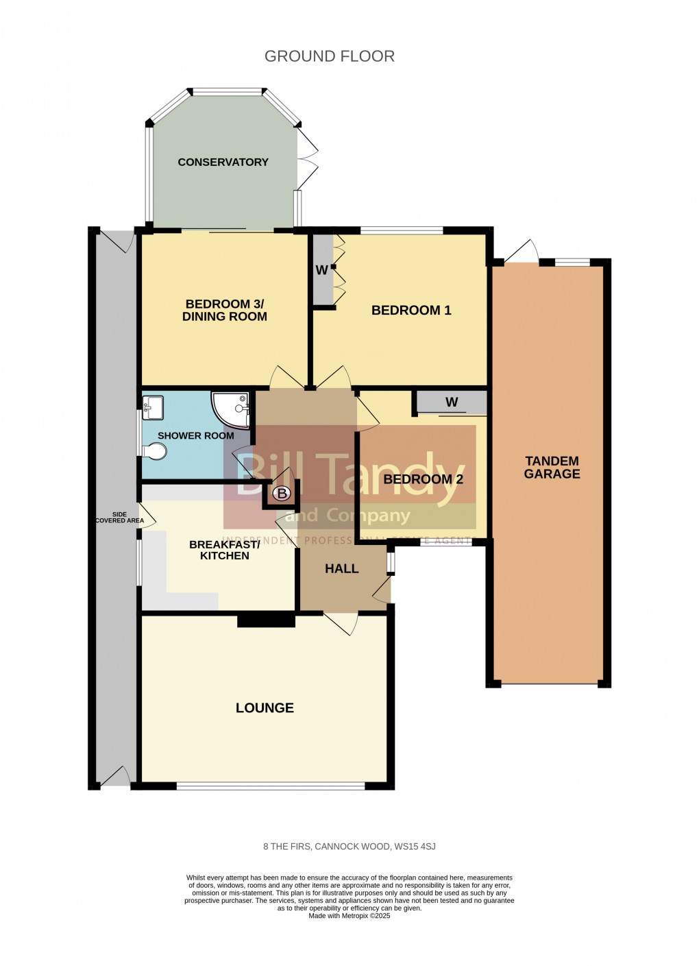 Floorplan for Cannock Wood, Rugeley, Staffordshire