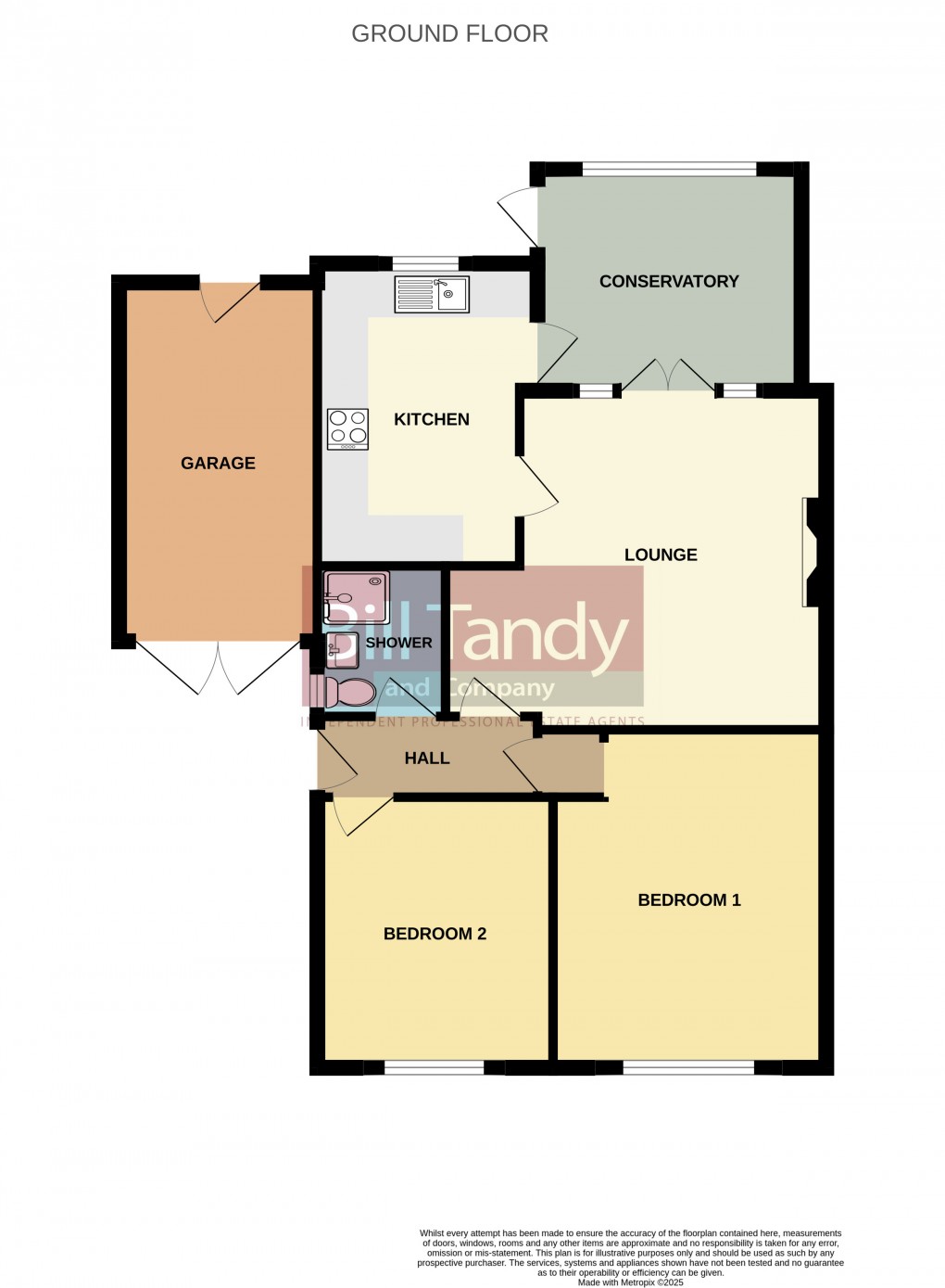 Floorplan for Ryecroft Drive, Burntwood, Staffordshire