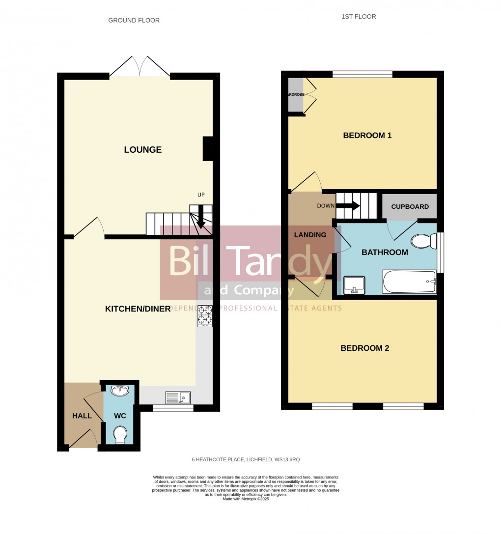 Floorplan for Heathcot Place, Lichfield, Staffordshire