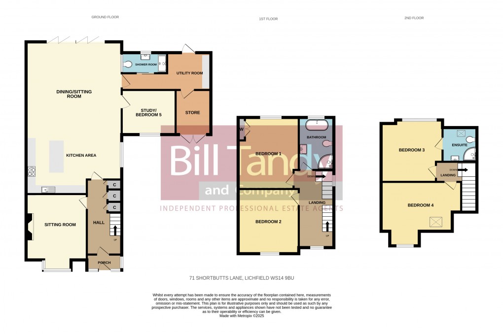Floorplan for Shortbutts Lane, Lichfield, Staffordshire