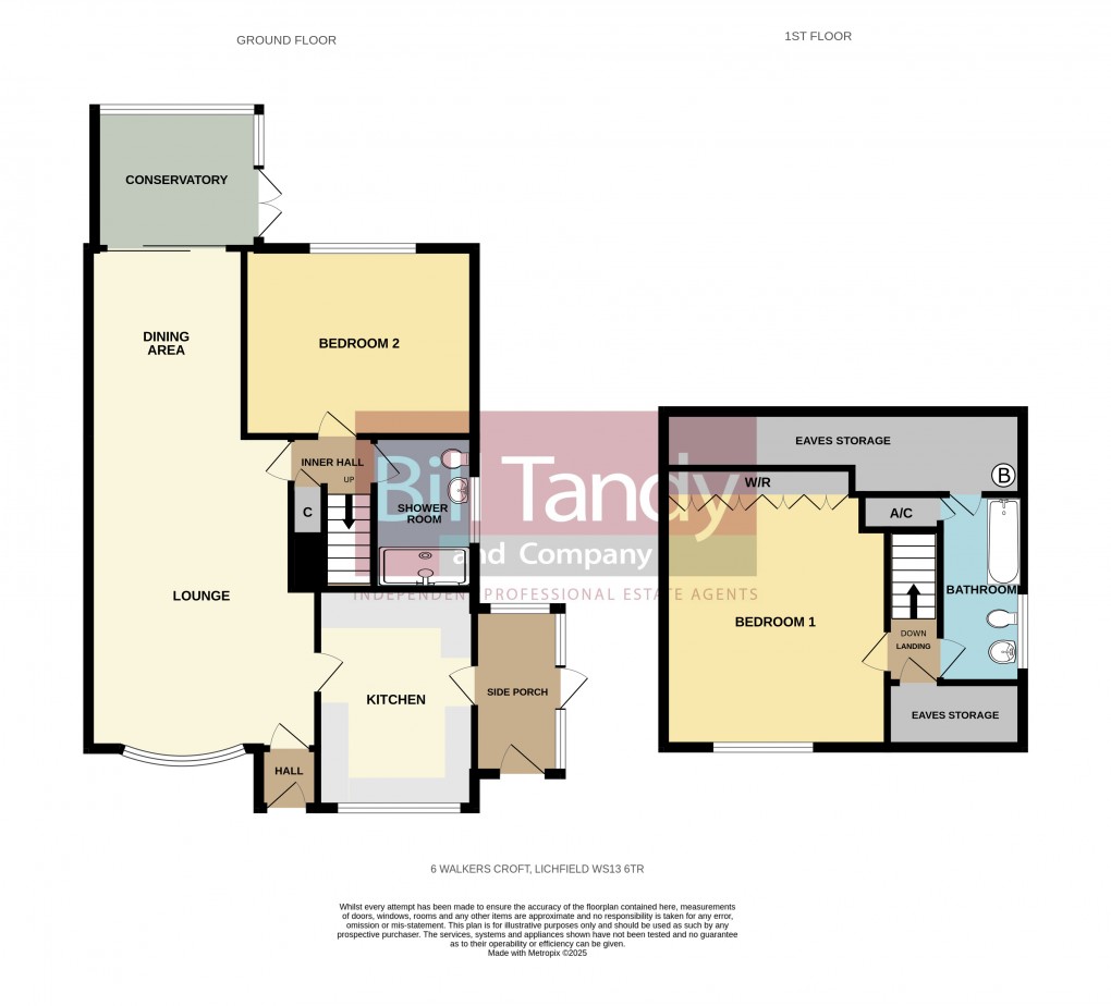 Floorplan for Walkers Croft, Lichfield, Staffordshire