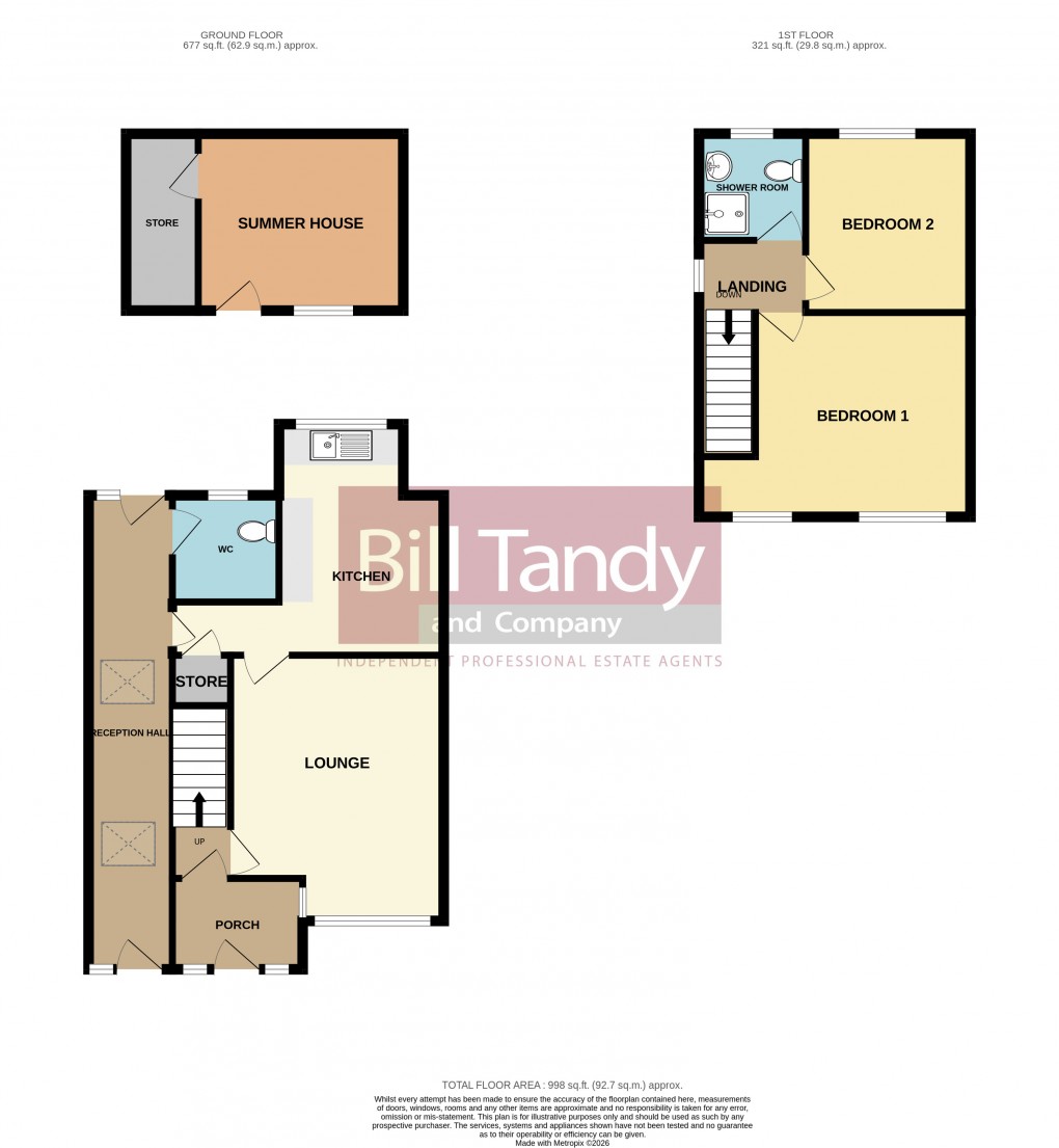 Floorplan for Lichfield Road, Burntwood, Staffordshire