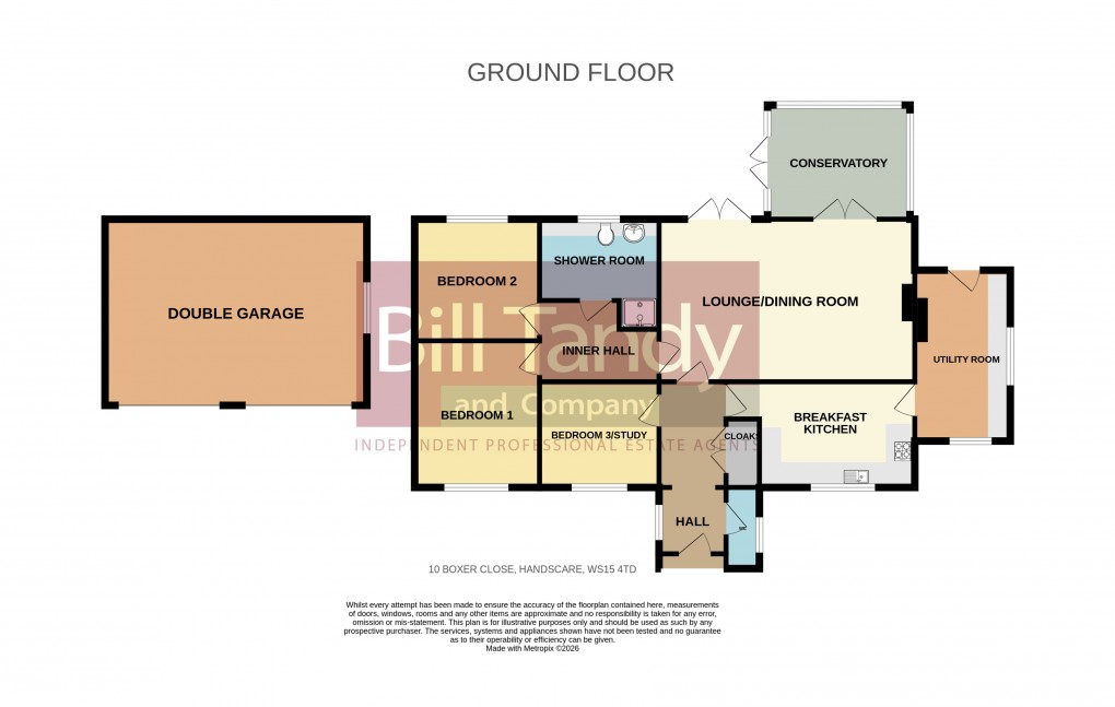 Floorplan for Handsacre, Rugeley, Staffordshire