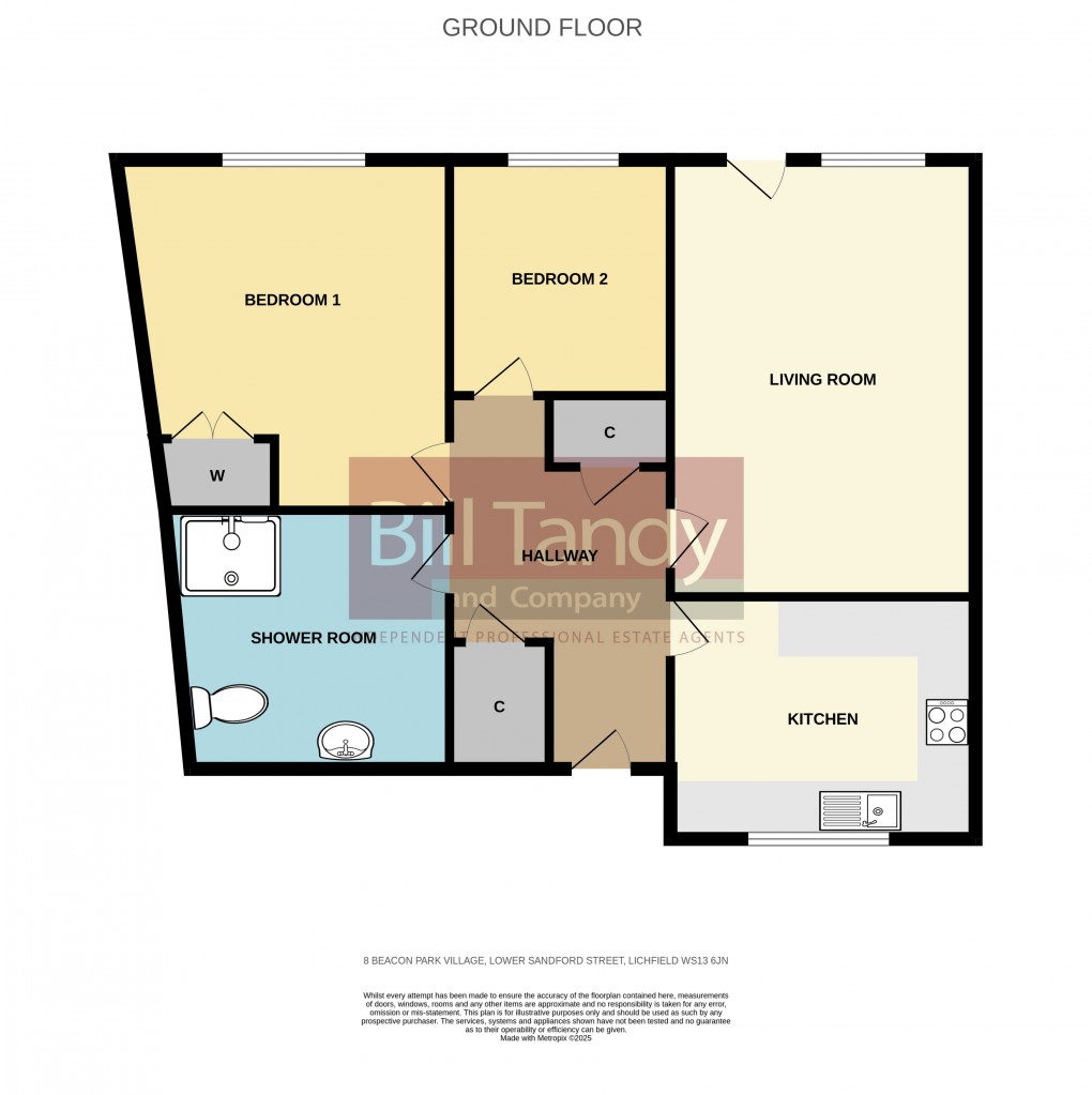 Floorplan for Lower Sandford Street, Lichfield, Staffordshire
