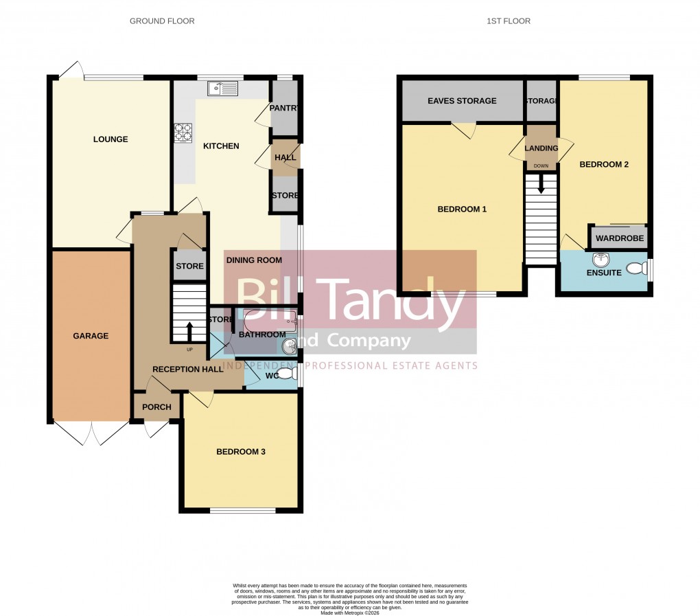 Floorplan for Gorseway, Burntwood, Staffordshire