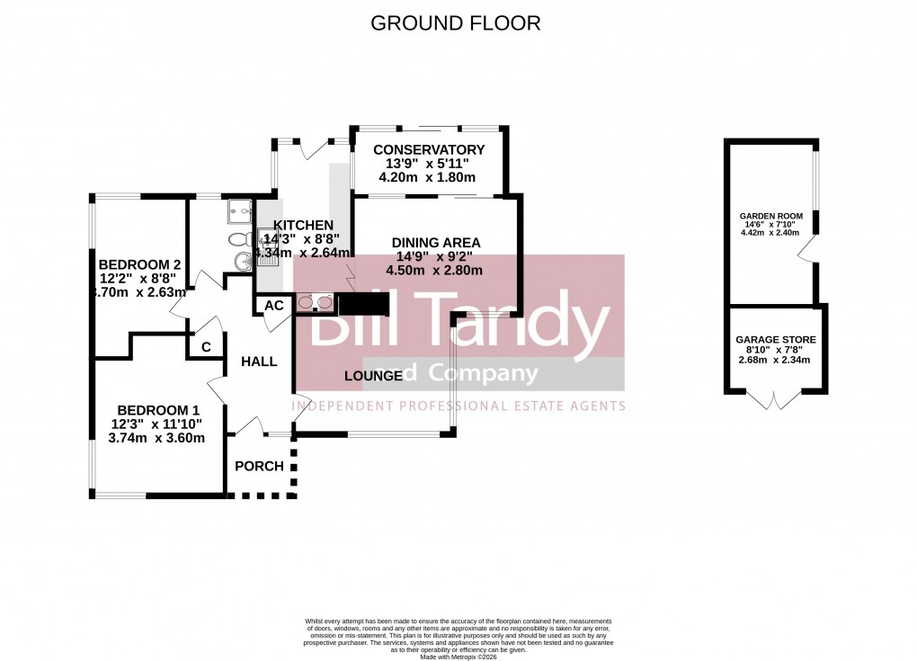 Floorplan for West Butts Road, Rugeley, Staffordshire
