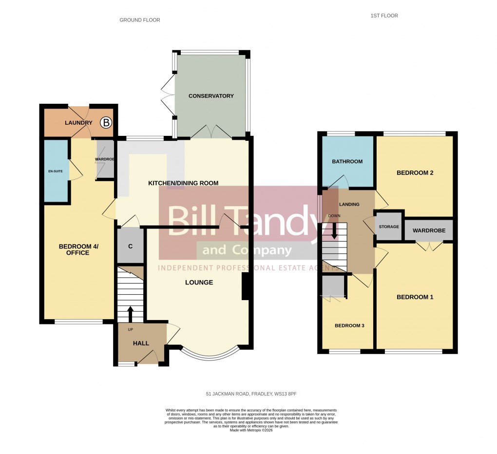 Floorplan for Fradley, Lichfield, Staffordshire