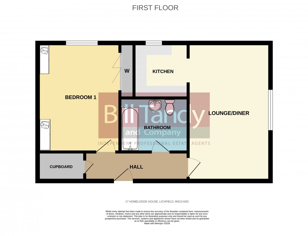 Floorplan for Castle Dyke, Lichfield, Staffordshire
