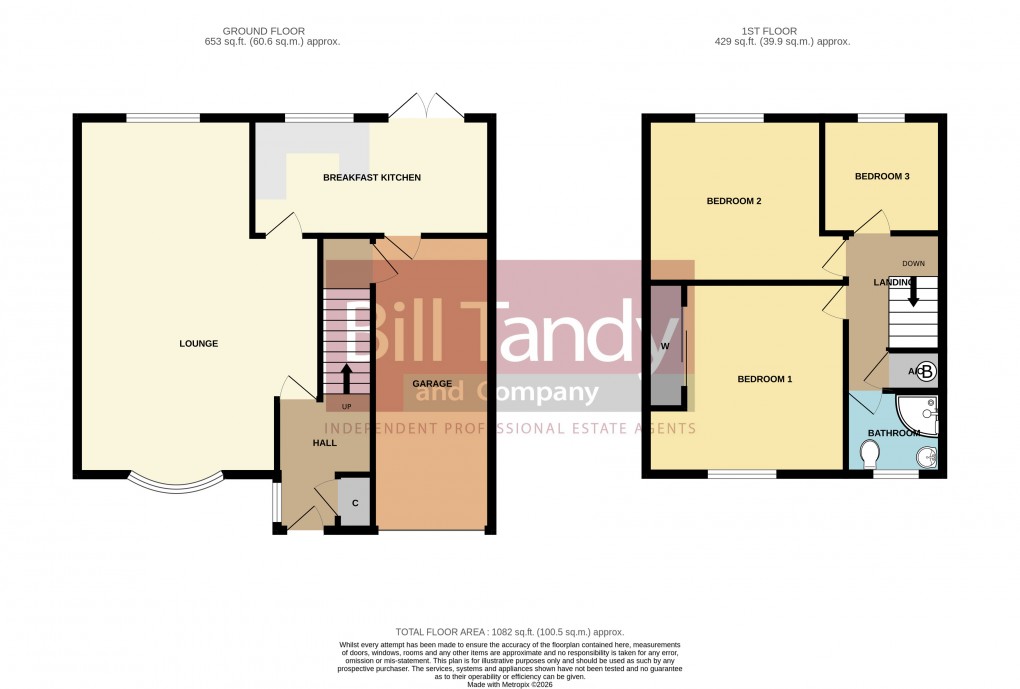 Floorplan for Halston Road, Burntwood, Staffordshire