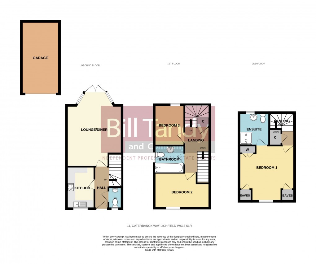 Floorplan for Caterbanck Way, Lichfield, Staffordshire