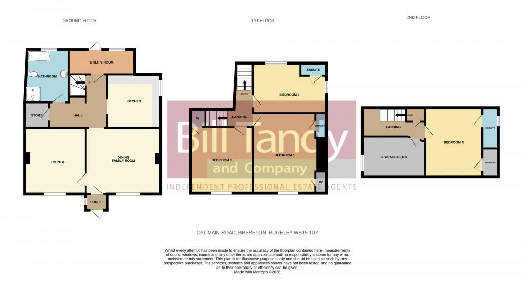 Floorplan for Brereton, Rugeley, Staffordshire