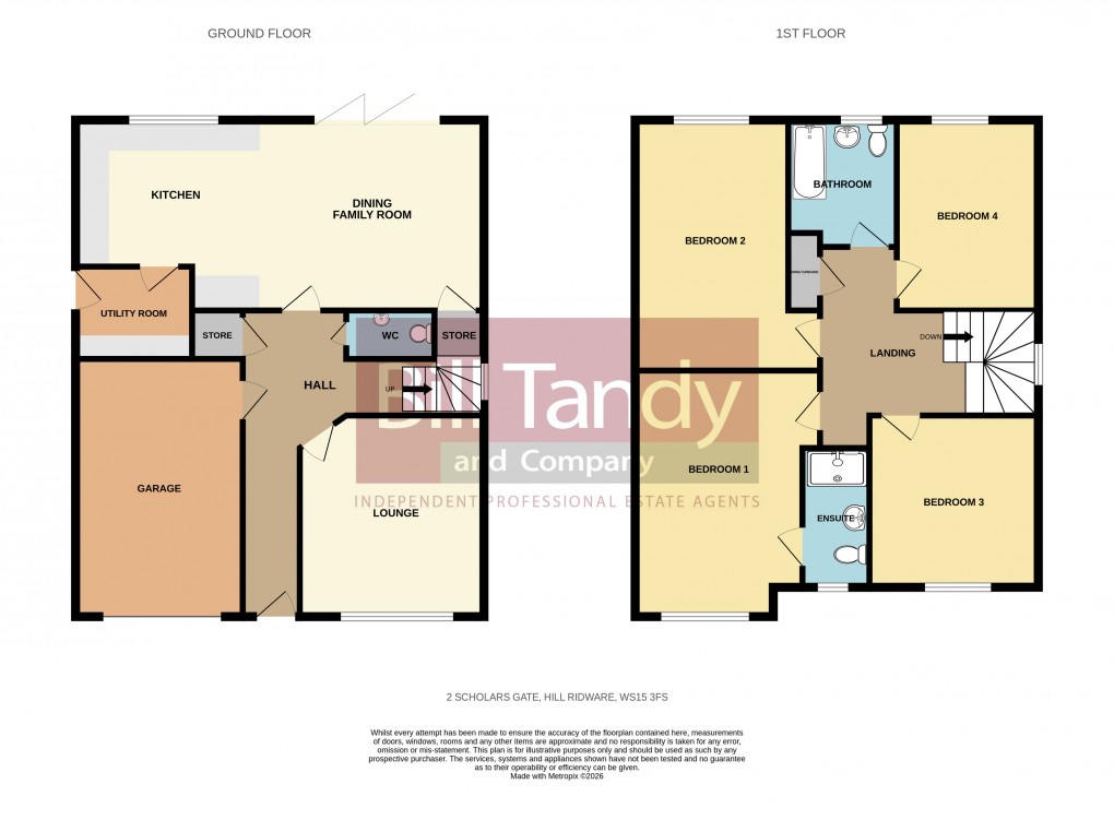 Floorplan for Hill Ridware, Rugeley, Staffordshire