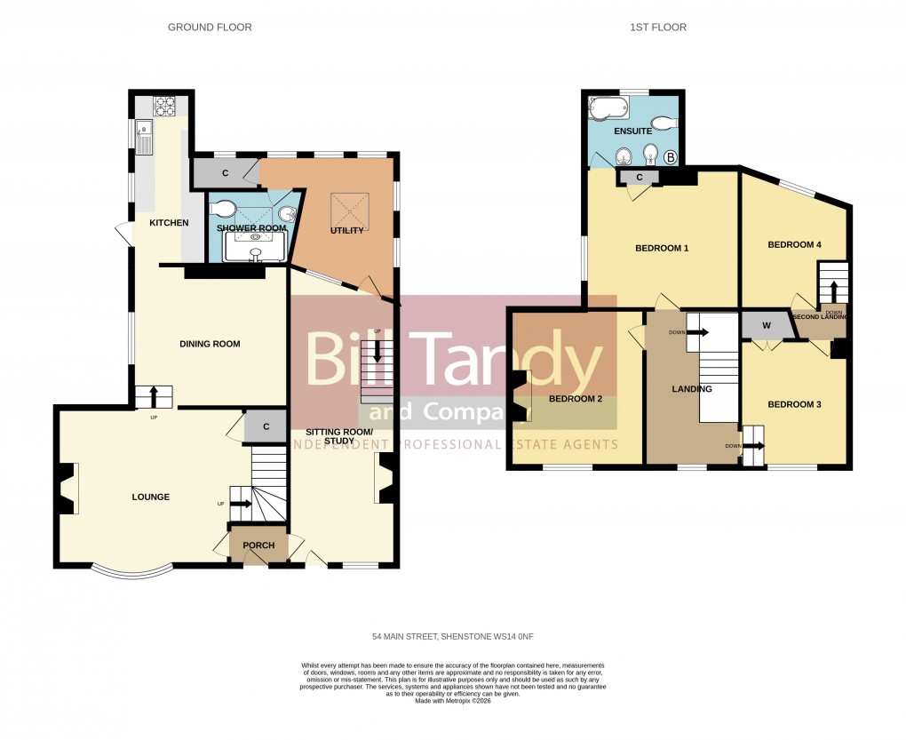 Floorplan for Shenstone, Lichfield, Staffordshire