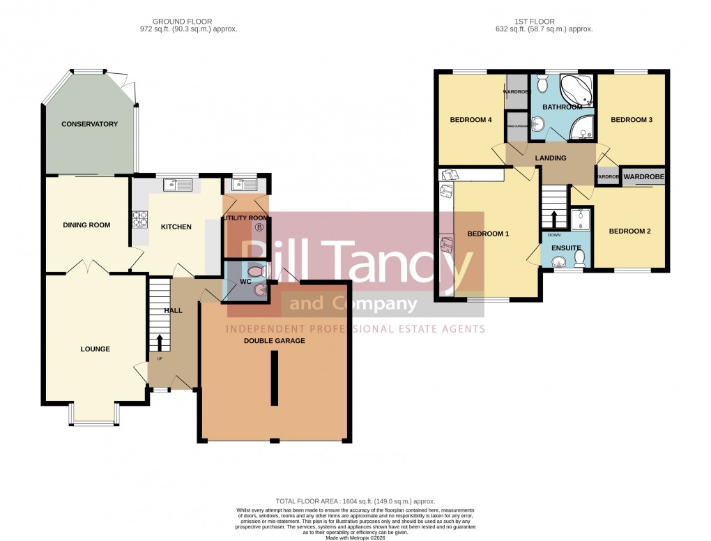 Floorplan for Hunslet Road, Burntwood, Staffordshire