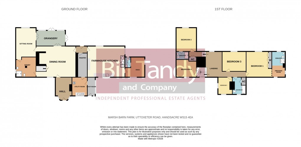Floorplan for Handsacre, Rugeley, Staffordshire