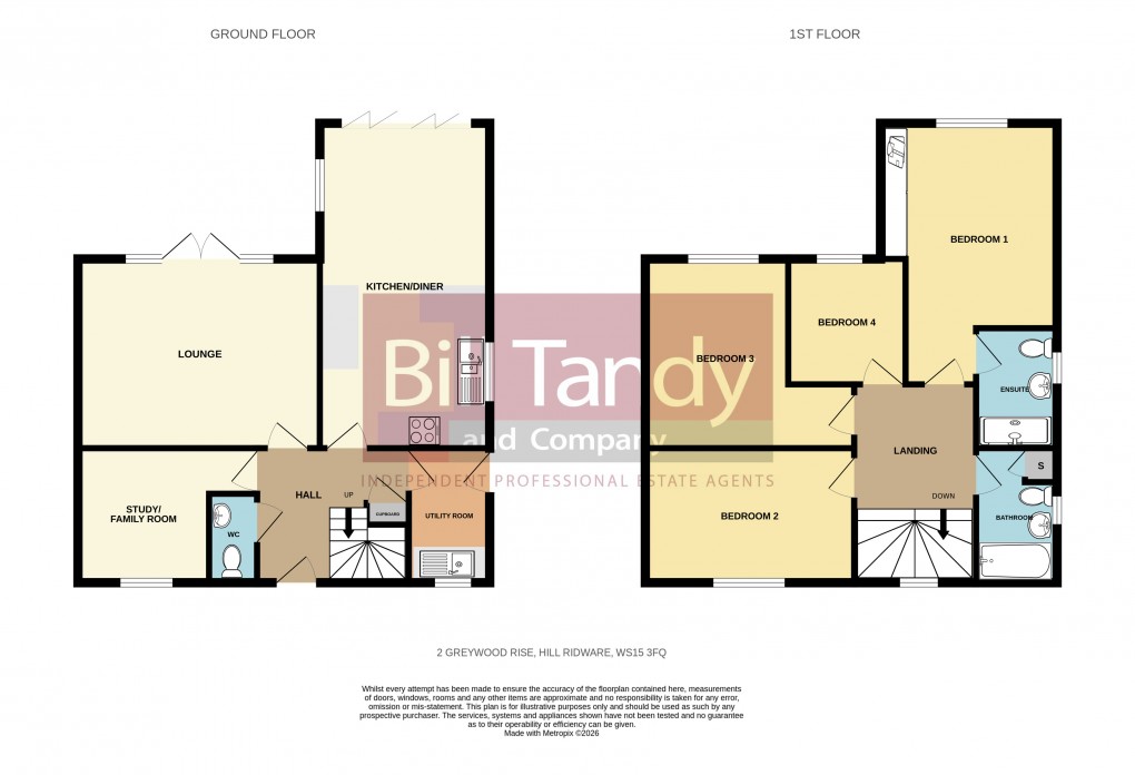Floorplan for Hill Ridware, Rugeley, Staffordshire