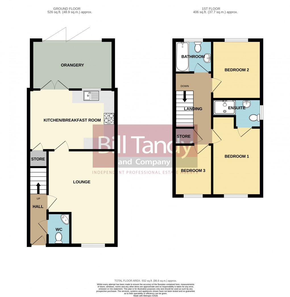 Floorplan for Follows End, Burntwood, Staffordshire