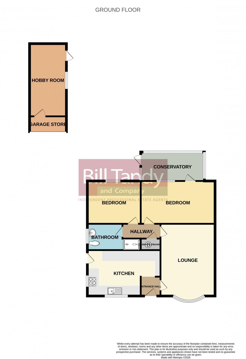 Floorplan for Brooklyn Road, Burntwood, Staffordshire