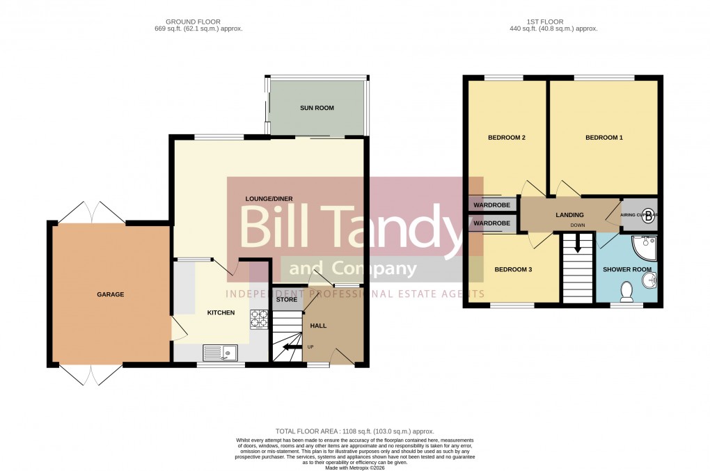 Floorplan for Norton Lane, Burntwood, Staffordshire