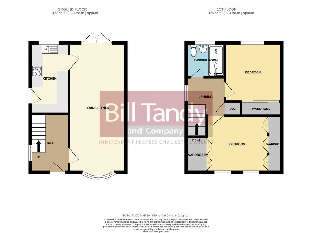 Floorplan for Norton Canes, Cannock, Staffordshire