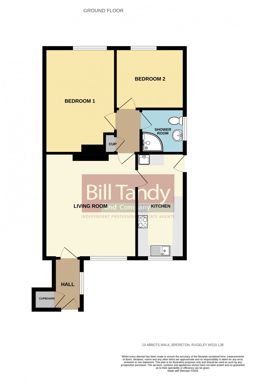 Floorplan for Brereton, Rugeley, Staffordshire