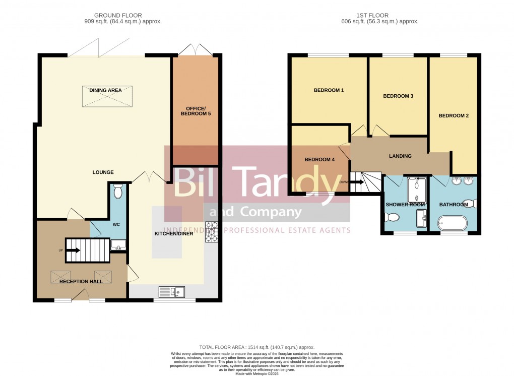 Floorplan for Hudson Drive, Burntwood, Staffordshire